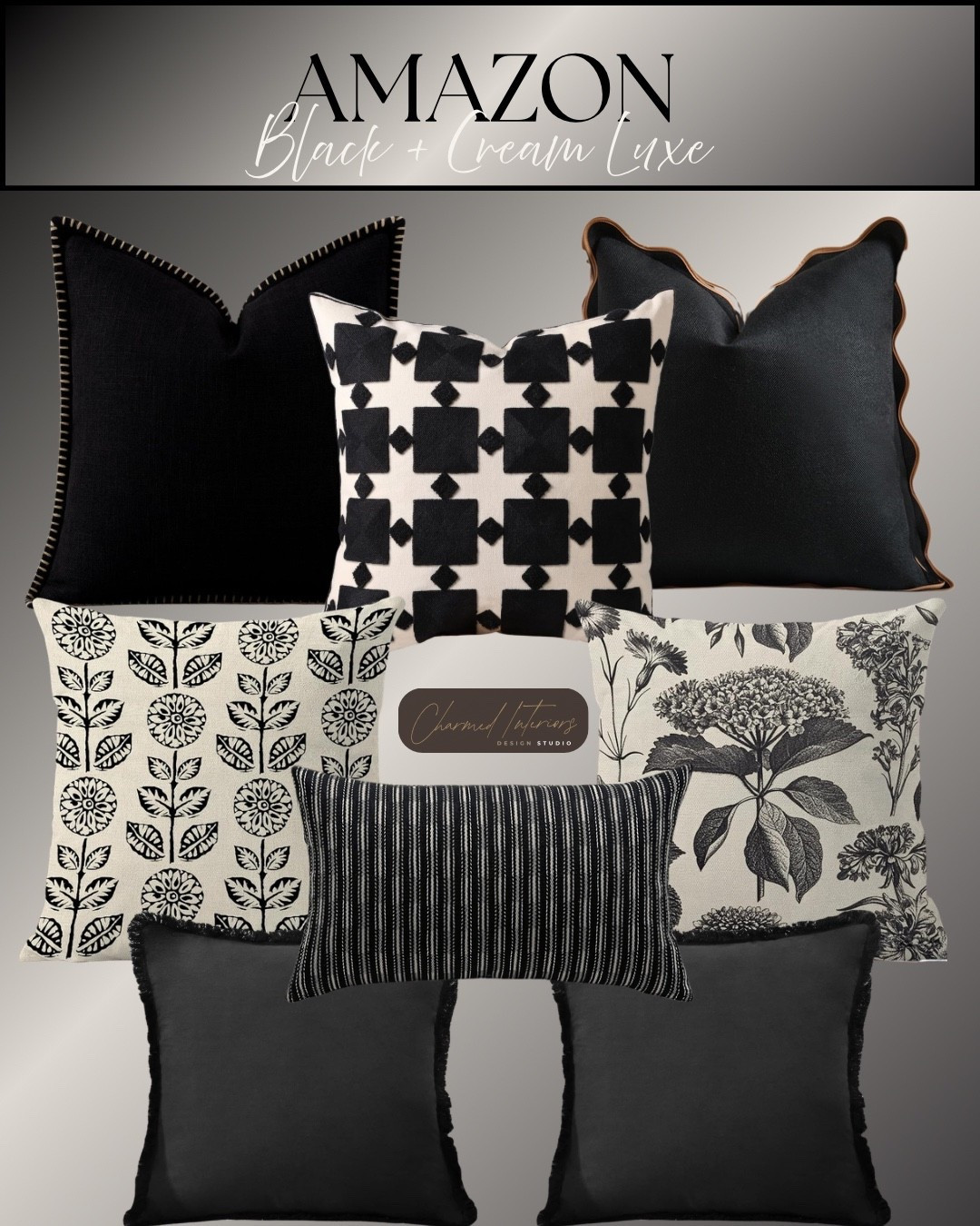 Black & Cream Luxe #homedecor #styledbycharmed #affordablehomedecor

#LTKSaleAlert #LTKHome