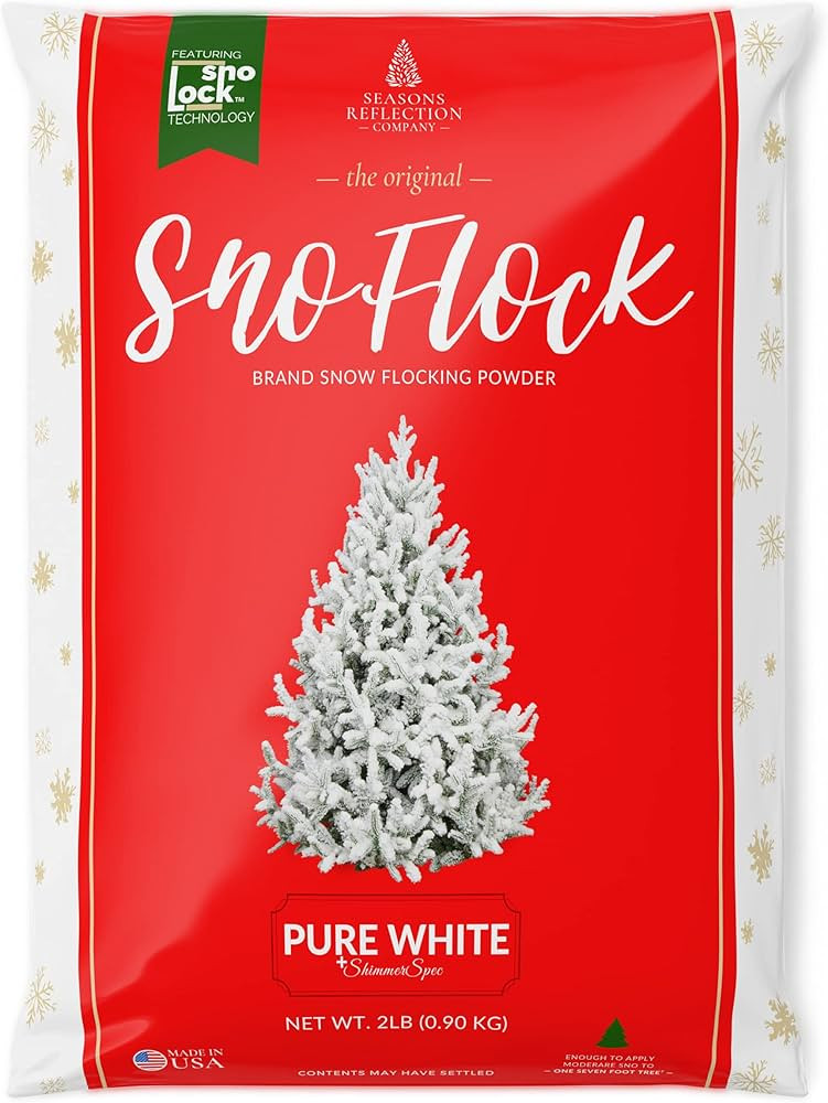 The Original Premium Self-Adhesive Snow Flock Powder with ShimmerSpec - Realistic Snow for Christ... | Amazon (US)