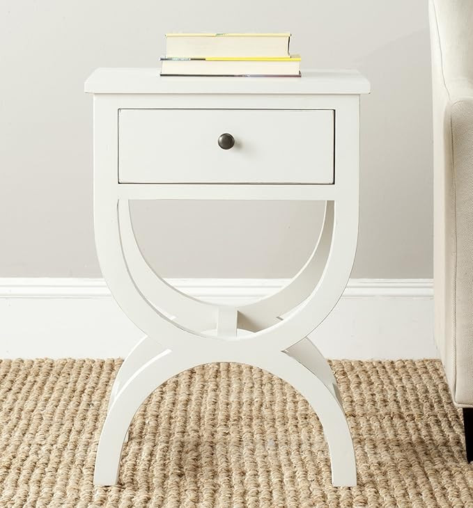 Safavieh American Homes Collection Maxine Shady White Accent Table | Amazon (US)