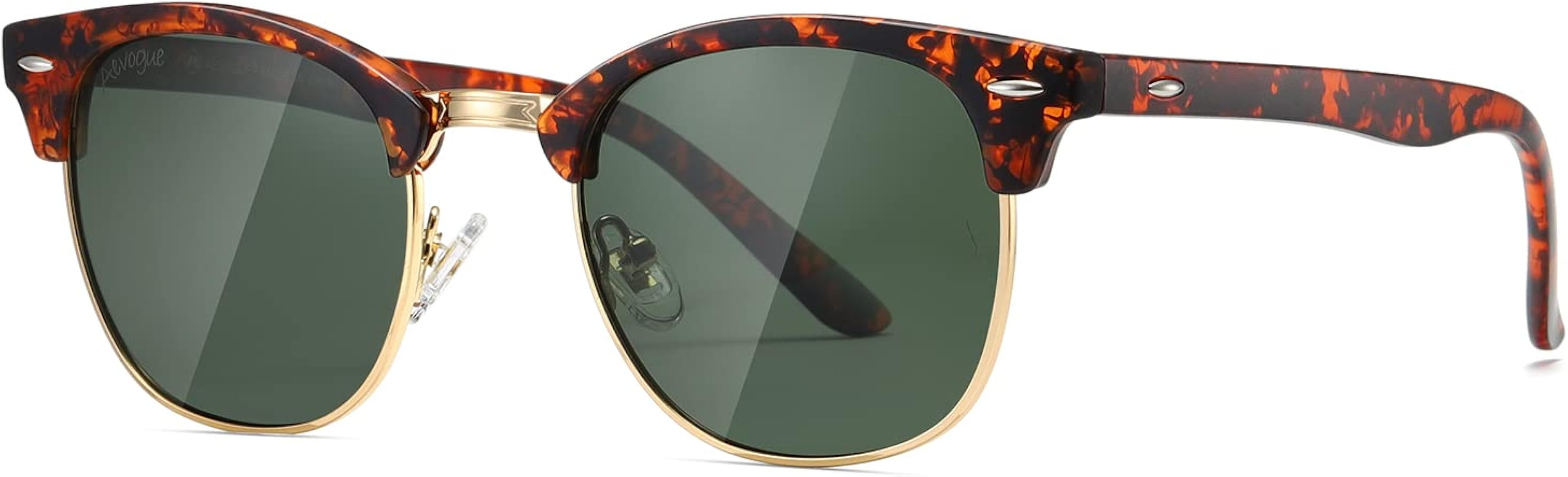 AEVOGUE Polarized Sunglasses For Women And Men Semi Rimless Frame Retro Sun Glasses AE0369 | Amazon (US)