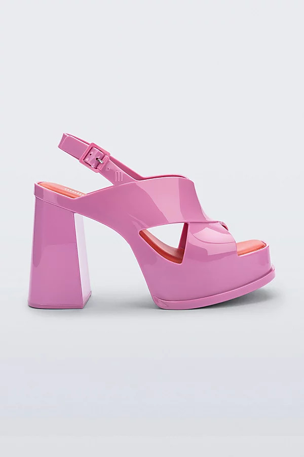 Melissa Dance Jelly Platform Heel in Pink/Red, Women's at Urban Outfitters | Urban Outfitters (US and RoW)