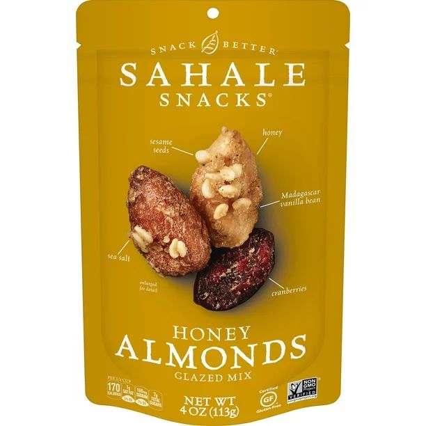 Sahale Snacks Glazed Nuts Almonds With Cranberries, Honey + Sea Salt, 4 oz - Walmart.com | Walmart (US)