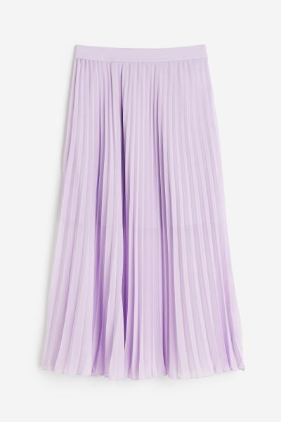 Falda plisada de gasa - Violeta - MUJER | H&M ES | H&M (FR, IT, ES, PT, BE)