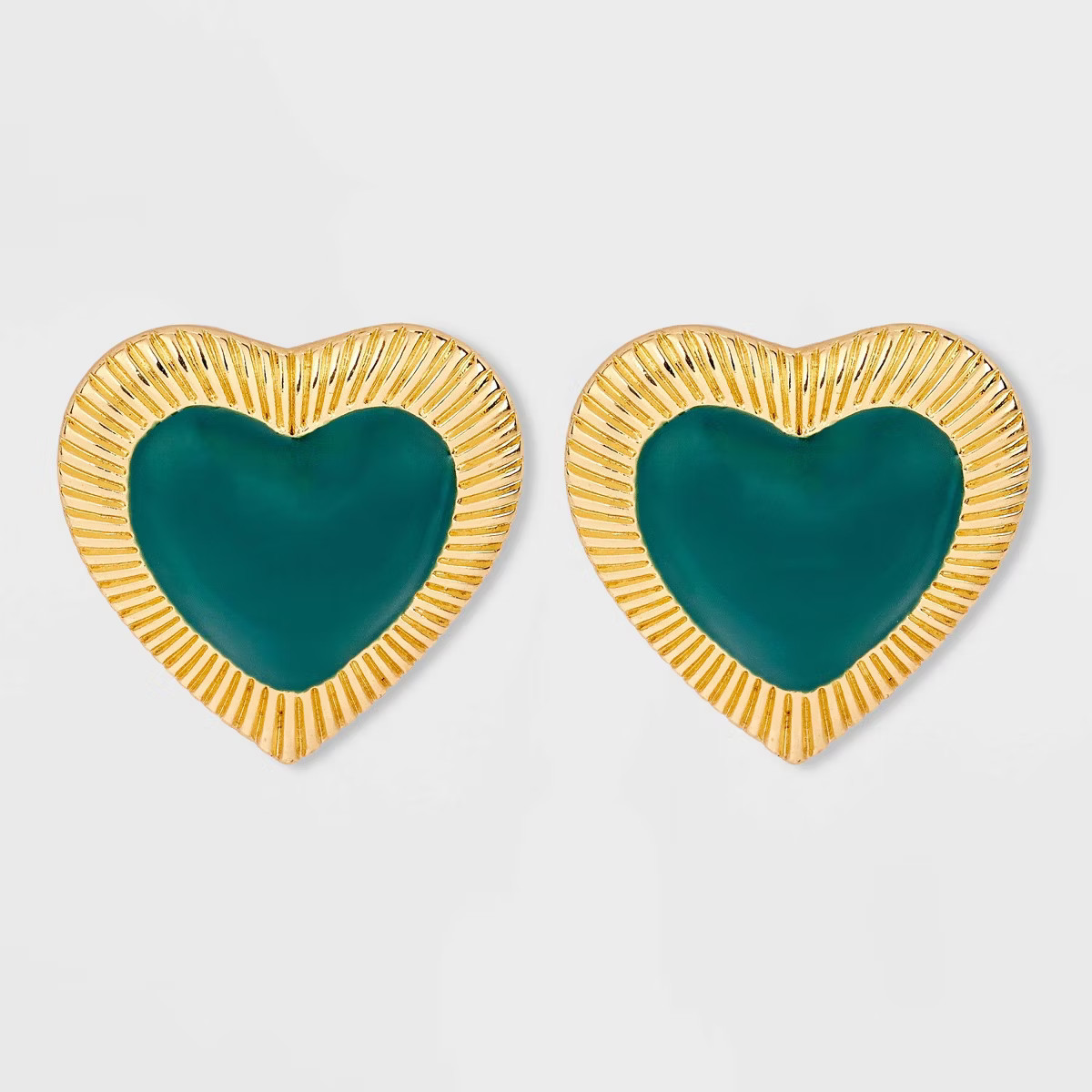 Epoxy Heart Post Earrings - A New Day™ | Target
