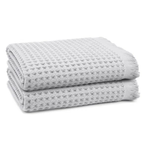 2 Piece Turkish Cotton Bath Towel Set (Set of 2) | Wayfair North America