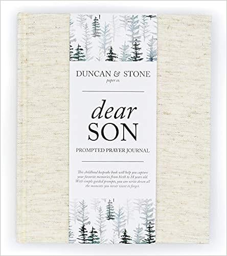Dear Son: A Prompted Prayer Journal & Childhood Keepsake by Duncan & Stone - Cream | Baby Boy Mem... | Amazon (US)
