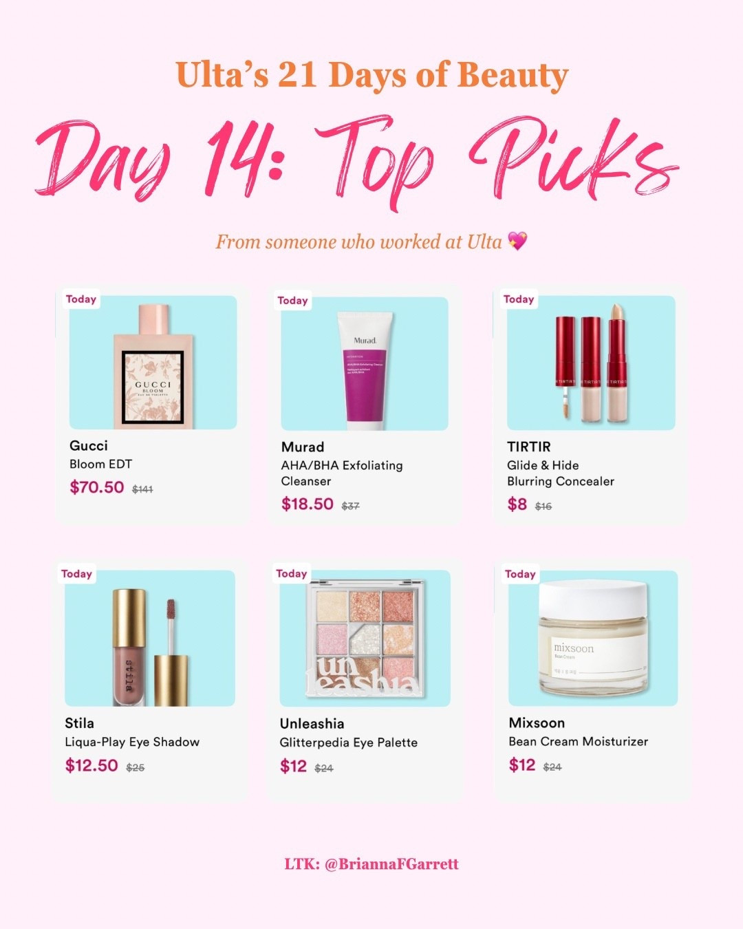 Day 14 Picks

Ulta’s 21 Days of Beauty Day 14 is live 👀

A really good mix today across fragrance, skincare, and makeup. Definitely one of those days where there are a few solid finds worth checking.

Everything from today is linked here for easy shopping.

#ultabeauty #21daysofbeauty #ltkbeauty #ltksalealert #beautydeals

#LTKBeauty #LTKSaleAlert #LTKselfcare
