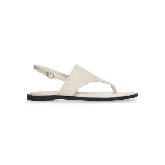 Time and Tru Women's Hooded Faux Leather Thong Sandals | Walmart (US)