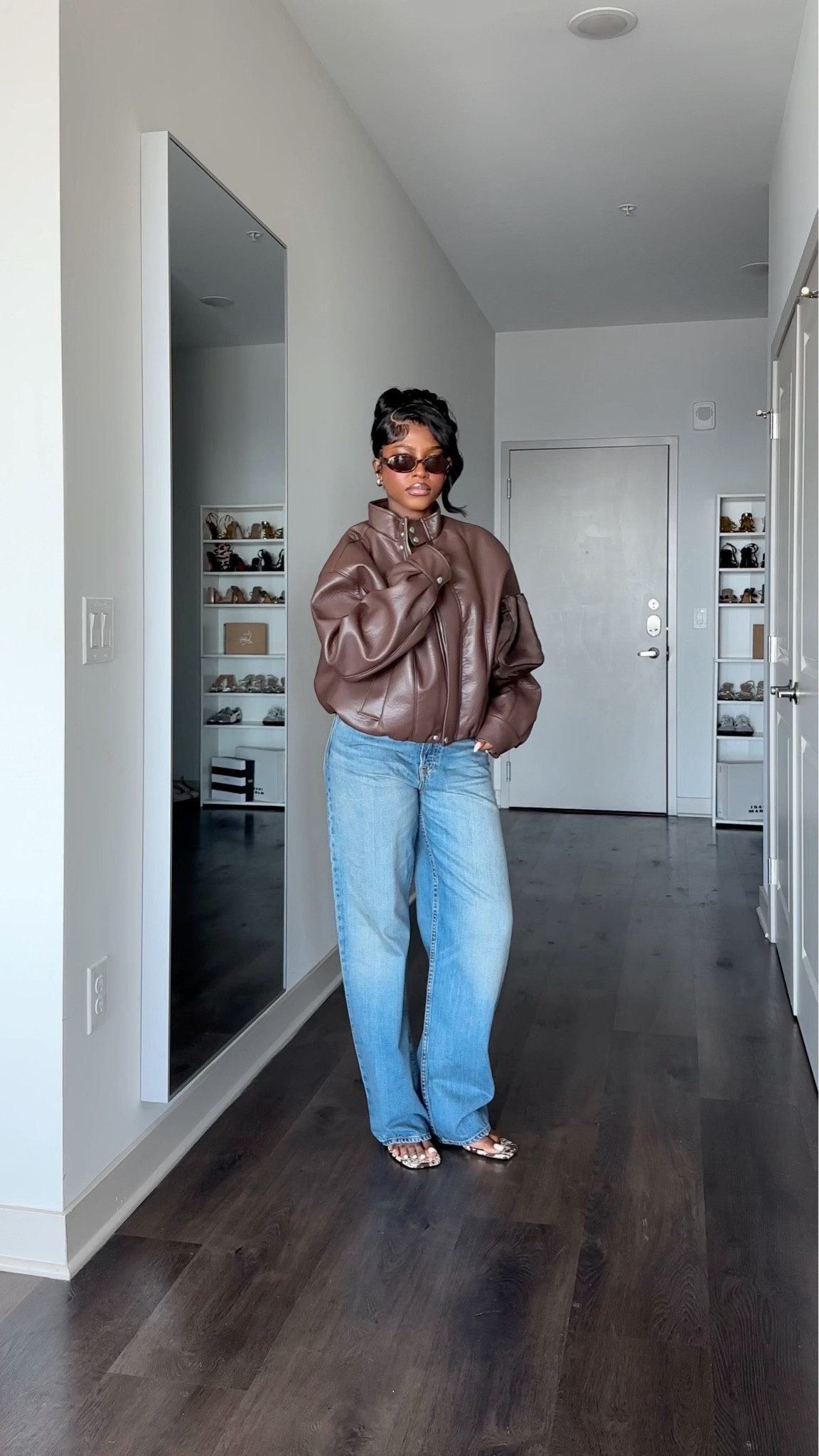 wearing medium jacket 
27 jeans

#LTKootd #LTKgrwm #LTKOver40