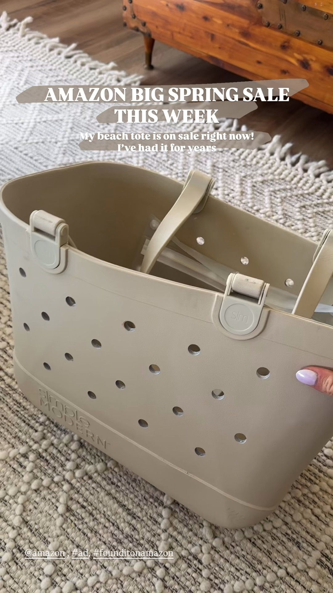 Amazon Big Spring Sale starts this week 3/25 and there will be a ton of deals each day. This tote for the beach and lake is an early deal right now! 

@amazon, #ad, #founditonamazon

#LTKSaleAlert #LTKmomlife #LTKTravel