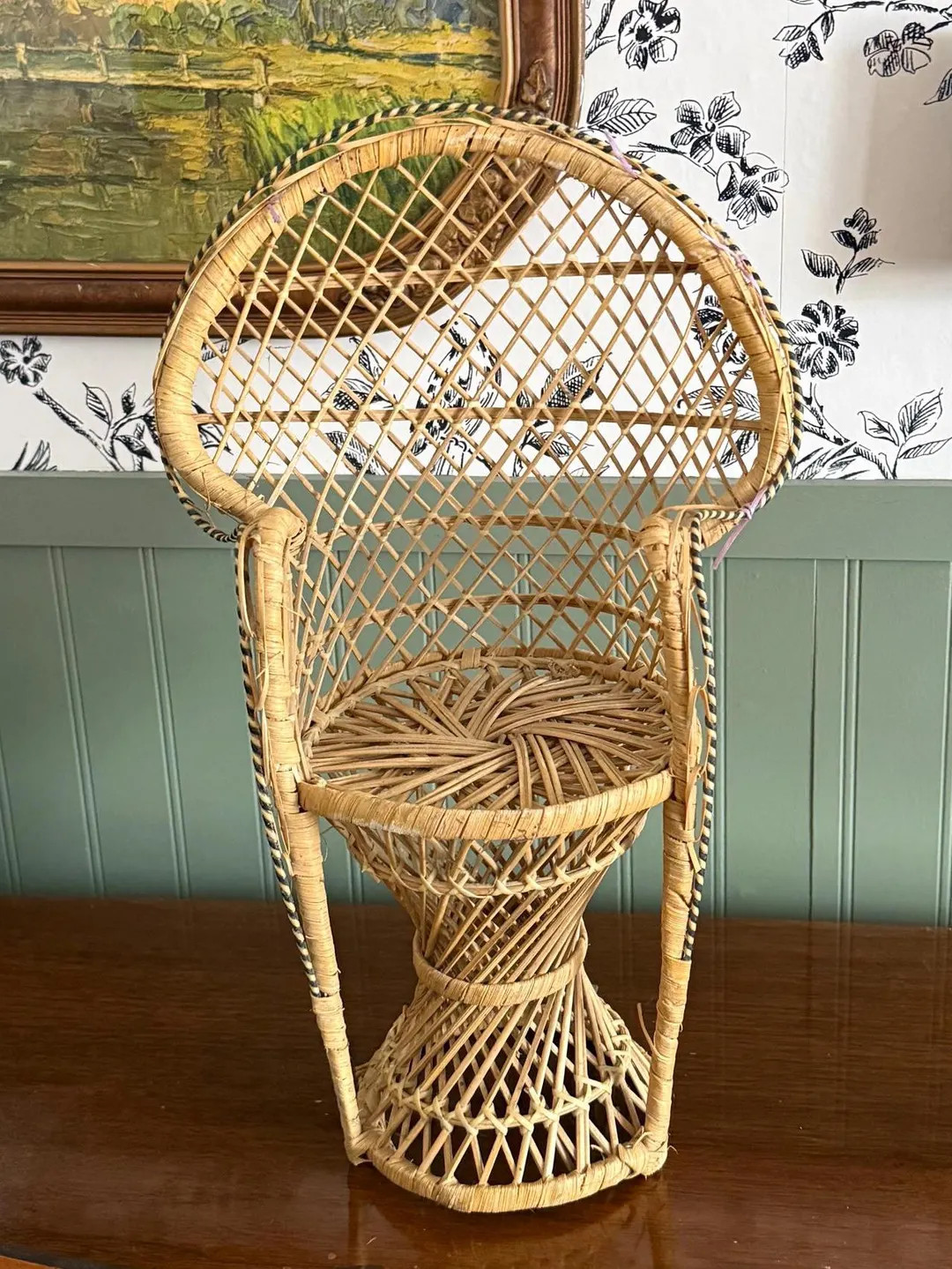 Mini peacock chair/plant stand | Etsy (US)