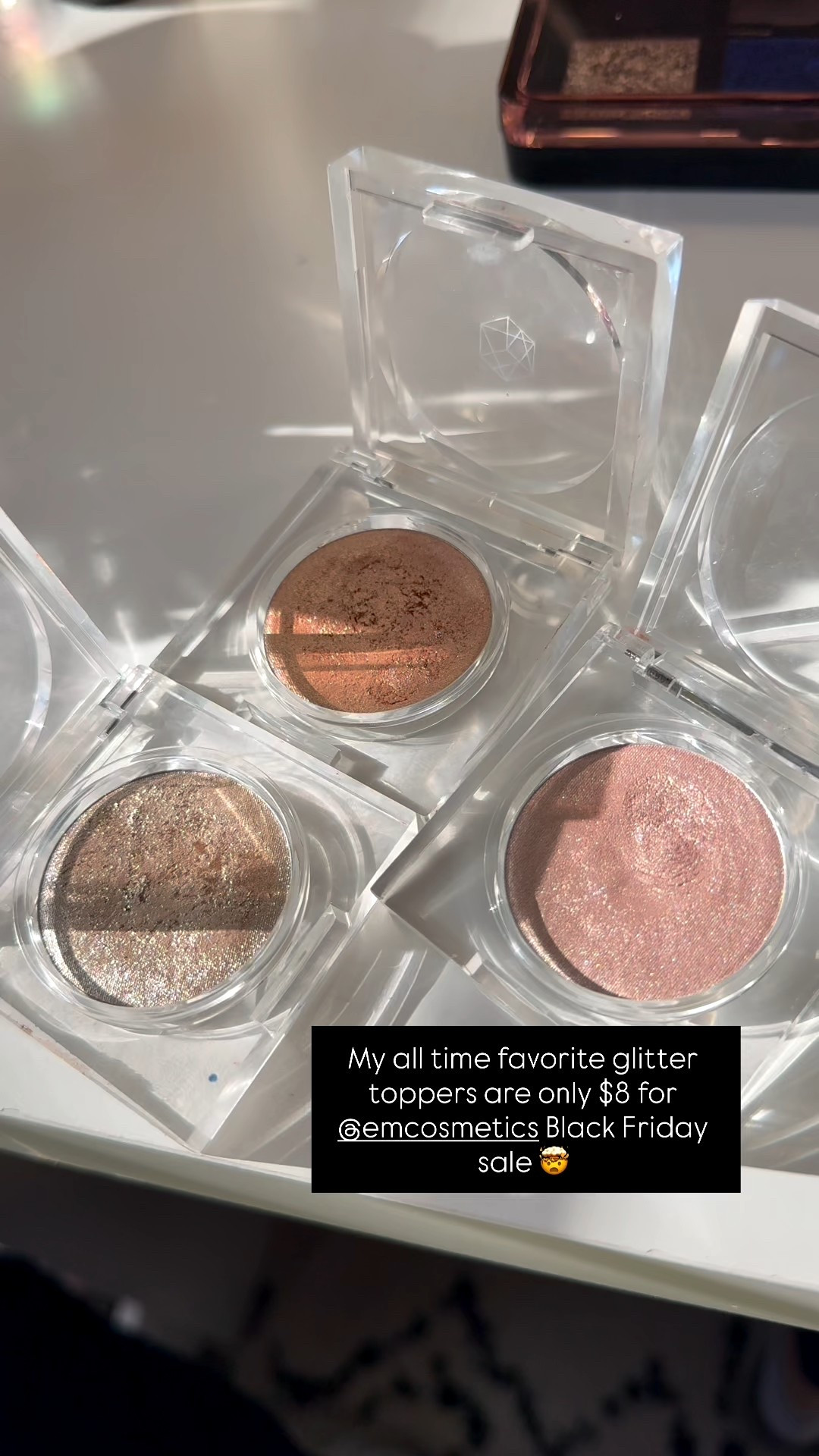 My favorite eyeshadow toppers are only $8 for Black Friday 

#LTKCyberWeek #LTKSaleAlert #LTKBeauty