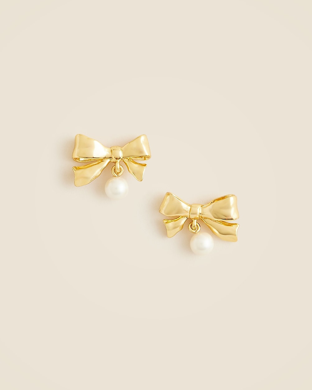 Pearl drop bow earrings | J. Crew US