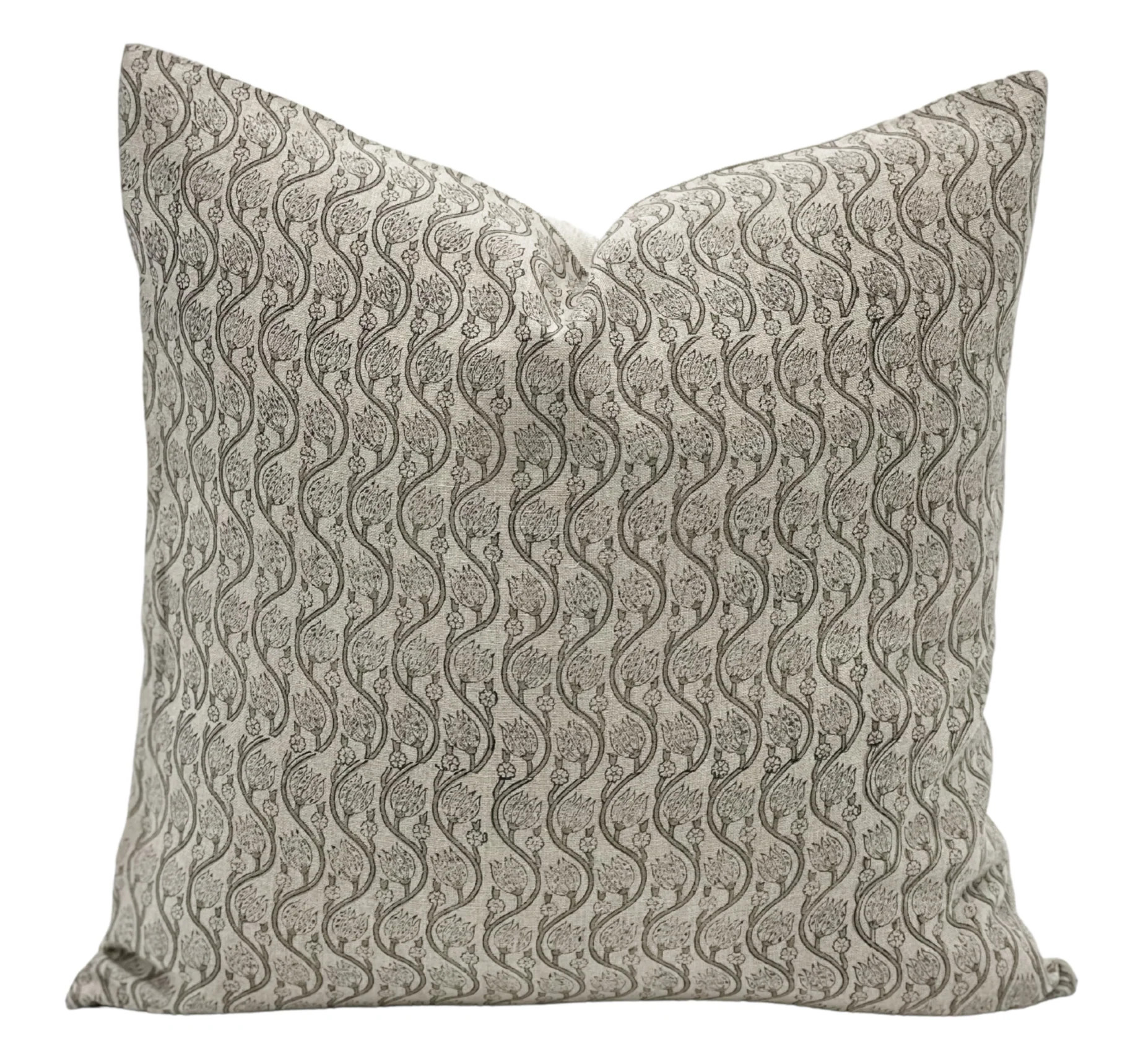 Pensacola on Natural Linen pillow Cover | Krinto