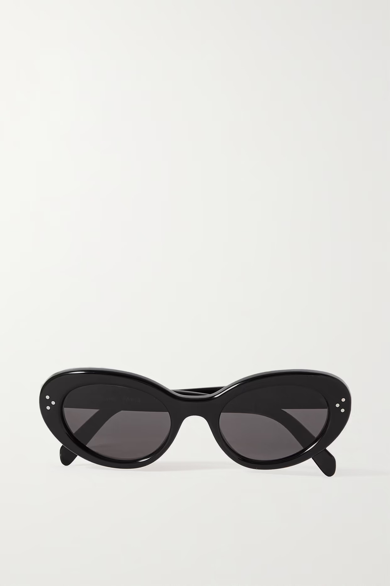 CELINE Eyewear - Oval-frame Acetate Sunglasses - Black | NET-A-PORTER (US)