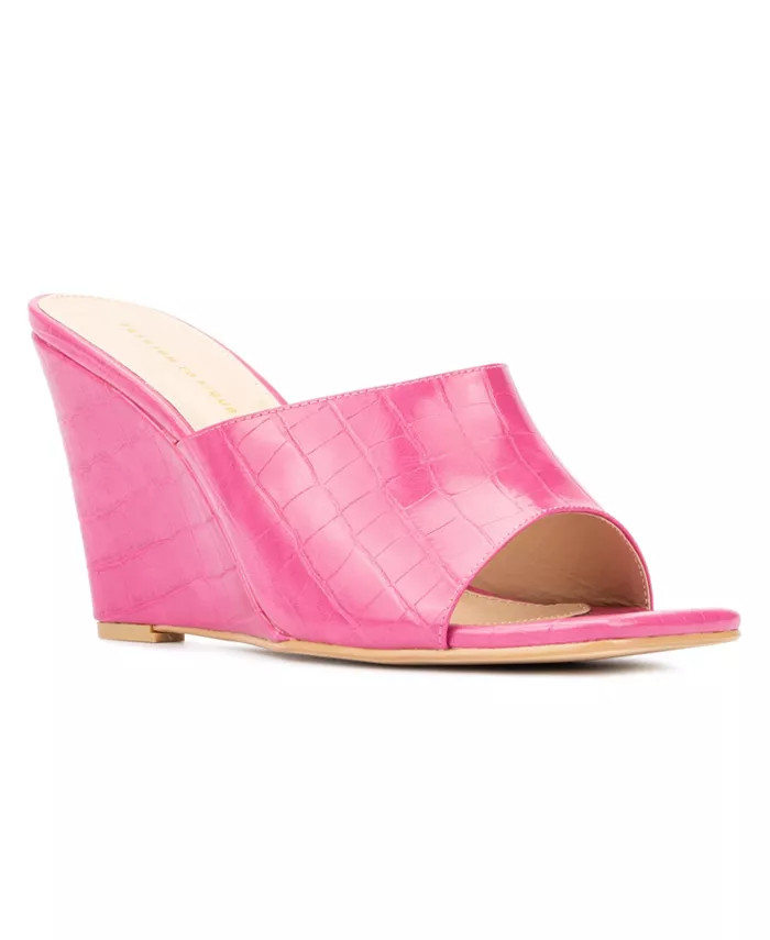 Fashion To Figure Women's Raina Wide Width Heels Mule - Macy's | Macys (US)