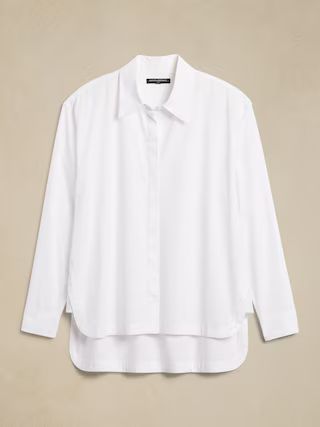 Oversized Cotton Shirt | Banana Republic Factory