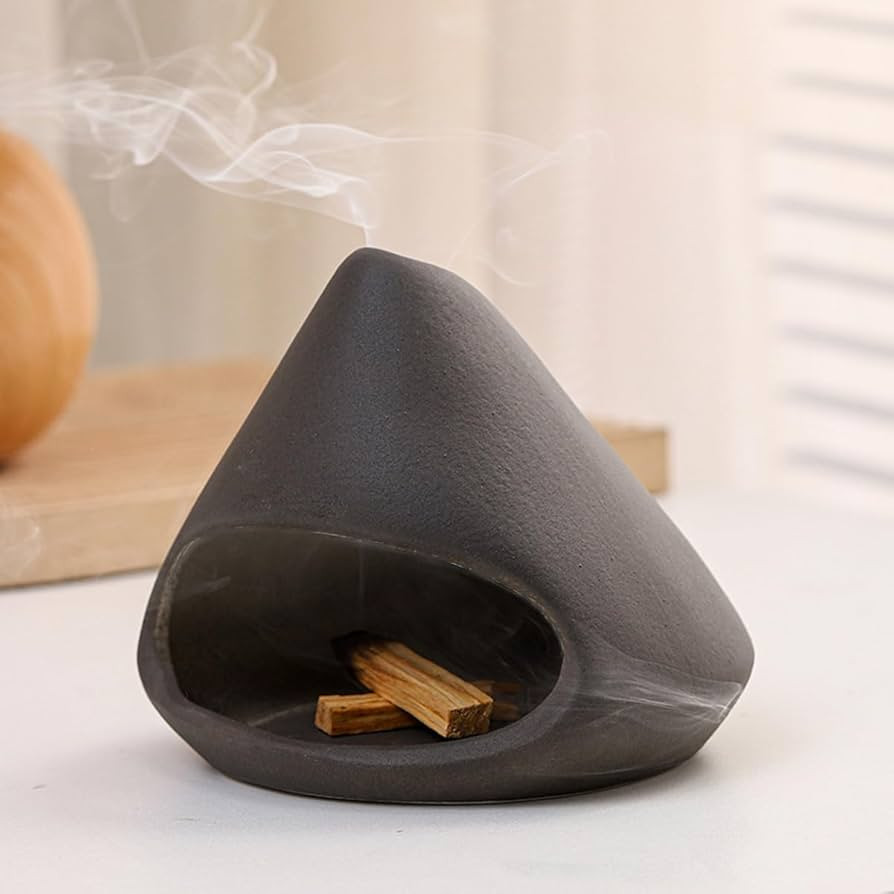 Terracotta Palo Santo Holder Burner, Cone Ash Catcher, Ceramic Smudge Bowl for Meditation Home De... | Amazon (US)