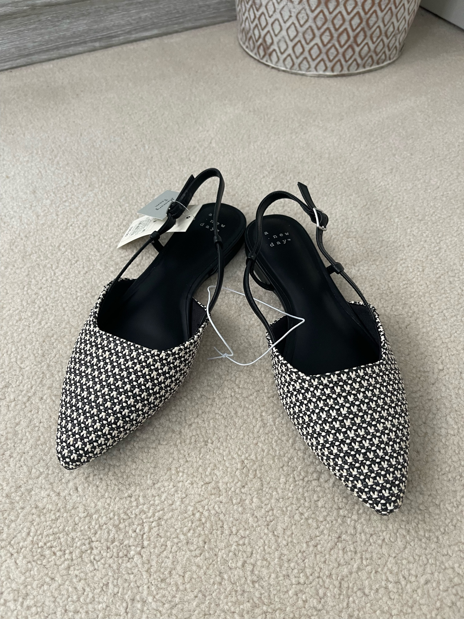 Sling backs are on trend for the spring. These black and white tweed sling backs from Target look so expensive but are so affordable.

#LTKover40 #LTKshoecrush #LTKSeasonal