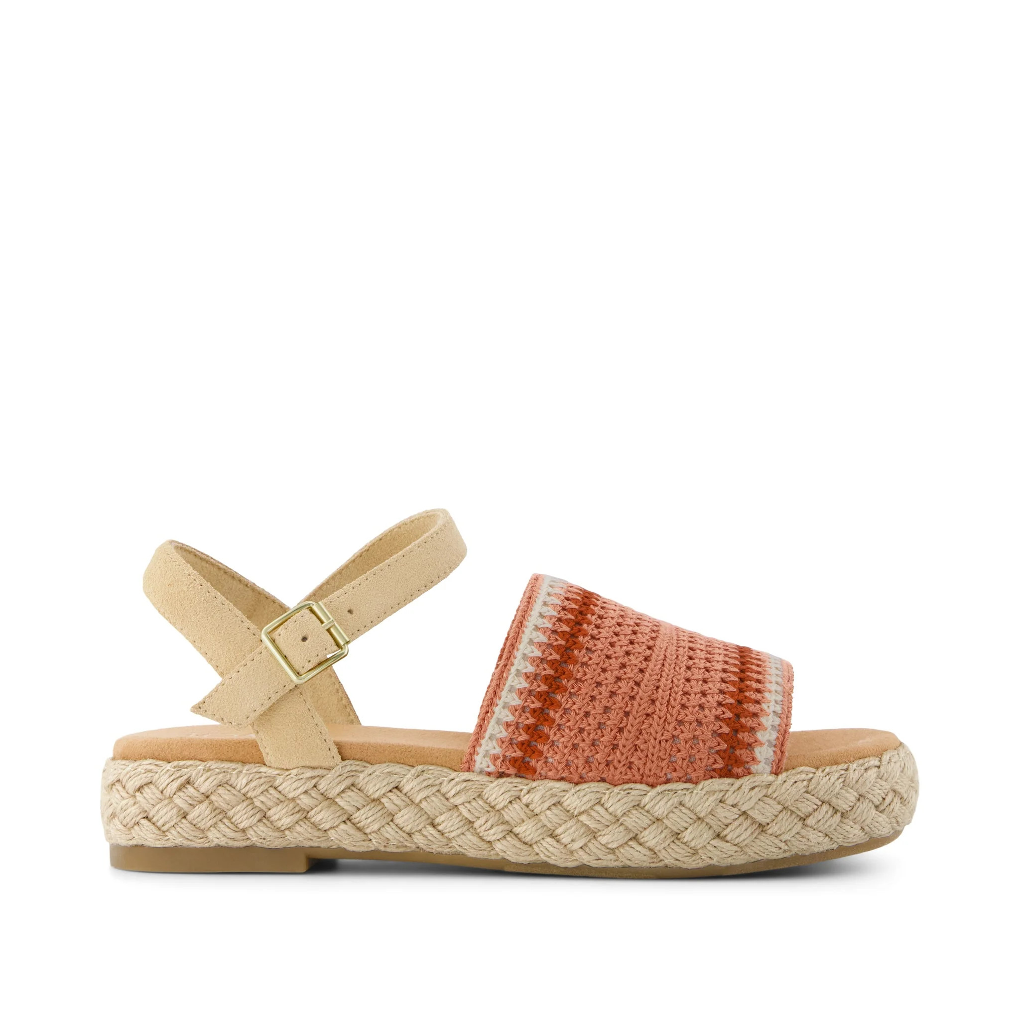 Womens Abby Flatform Espadrille Sandal Bloom Crochet | Toms EMEA
