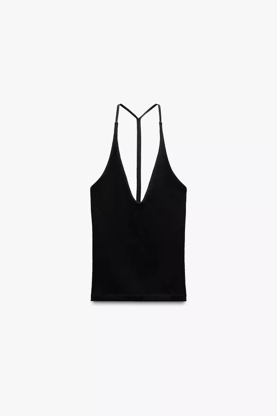 HALTER TOP WITH STRAP DETAIL | Zara UK