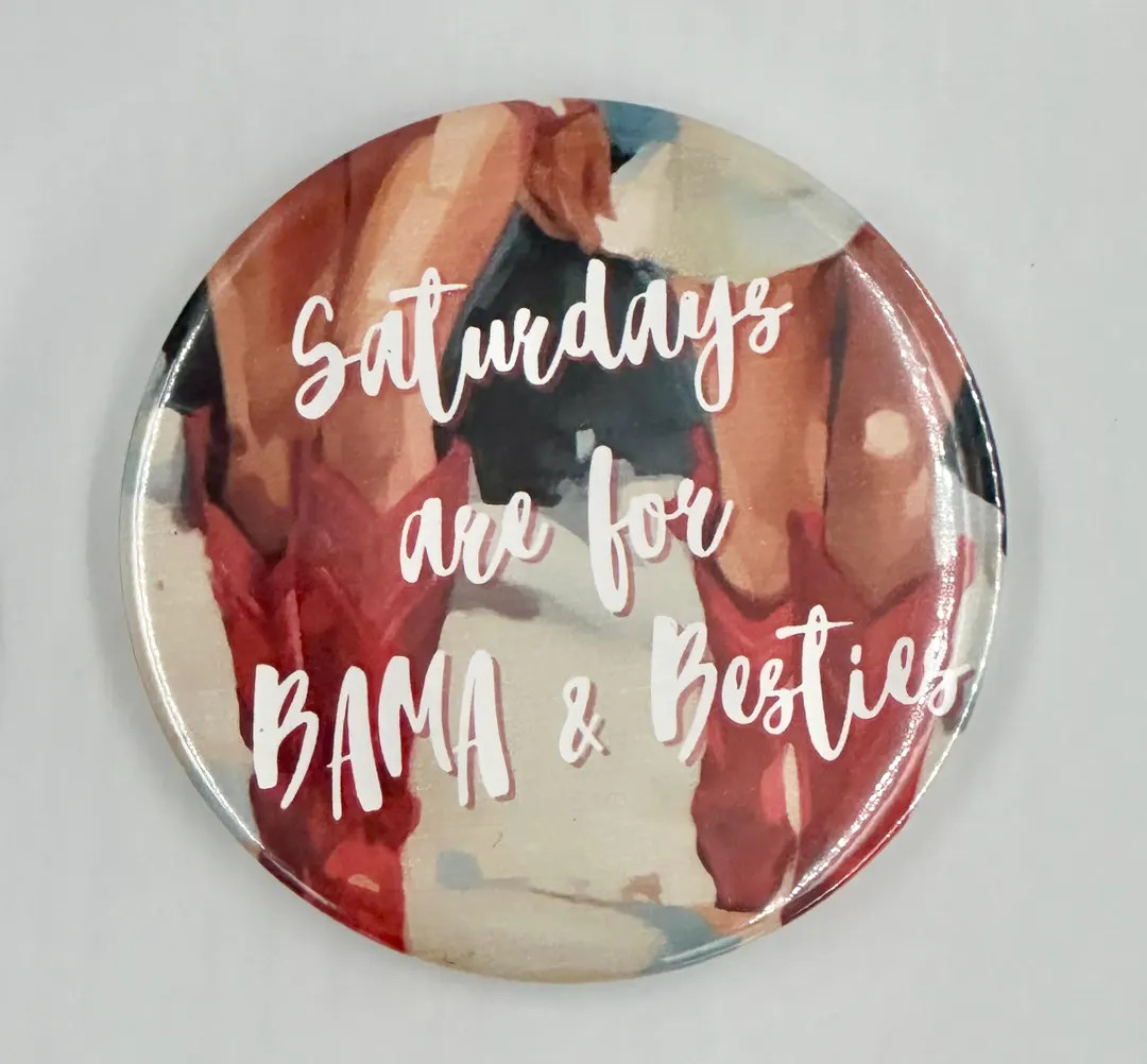 Personalizeable Game Day Buttons, Saturdays Are for Bama & Besties, Cowboy Boots, Game Day Access... | Etsy (US)