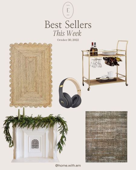 Here are the best-selling furniture, decor, and gift ideas from all my posts this week! Jute scalloped rug, wireless headphones, faux greenery, fake Christmas garland, area rug, bar at 

#LTKsalealert #LTKhome #LTKfamily