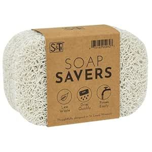S&T INC. 596201 BPA Free Soap Saver for Kitchen and Bathroom, White, 4pk | Amazon (US)