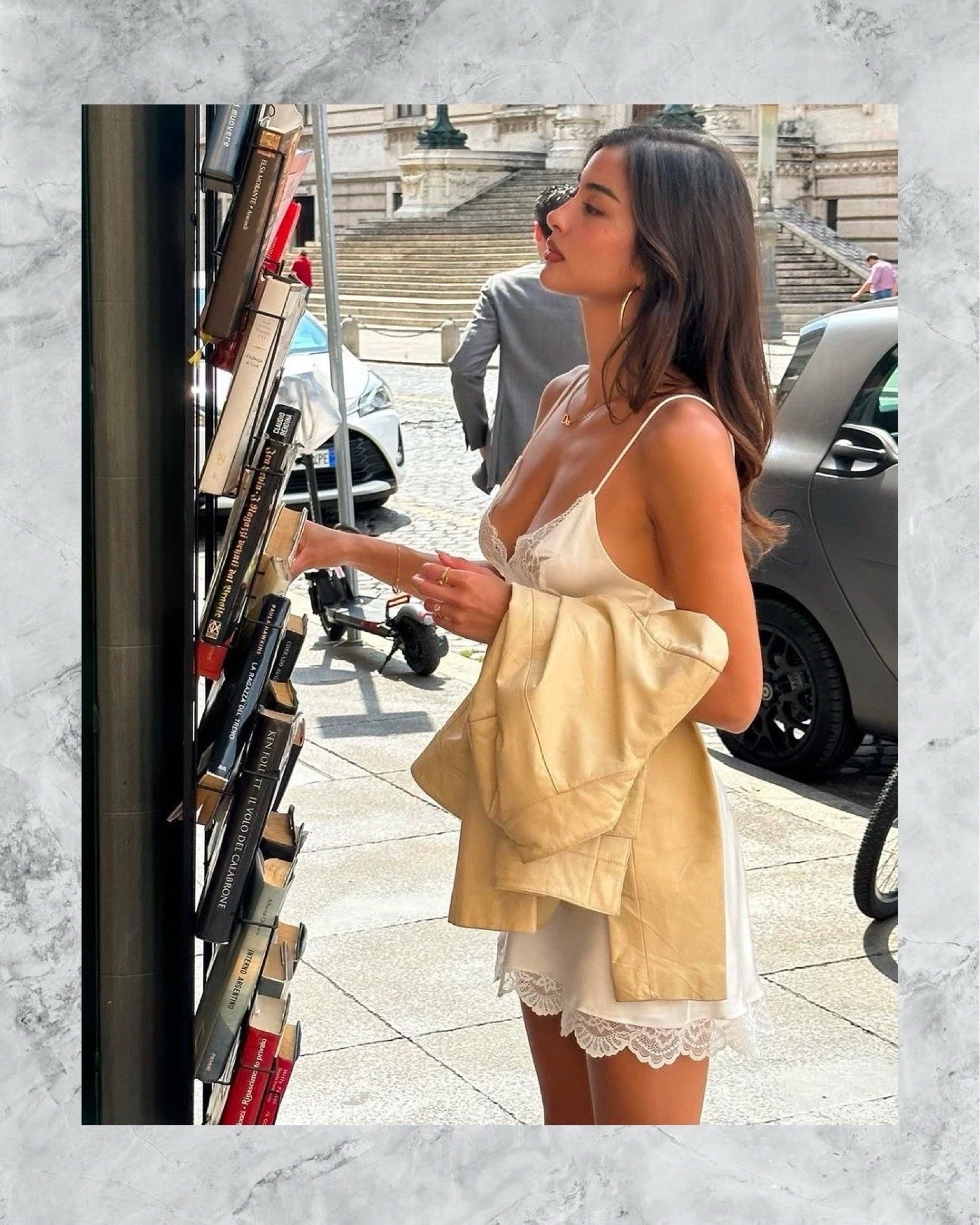 How To Style Rom-Com Core Outfits With Leather Jacket + Slip Dress - Slip dresses dominated the 90’s and they often found their way into some of the most popular rom-com movies. The dainty, feminine vibes of this minimal one-piece were practically made for the likable female main character. This fall, a delicate slip dress is calling your name. To make it more approachable and optimal for everyday wear, simply layer with a coordinating moto jacket and a pair of sensible boots. #romcom #aesthetics #leatherjacket #slipdress #falloutfit // Continue reading on TheCoolHour.com

#LTKSeasonal #LTKxPrime #LTKxMadewell