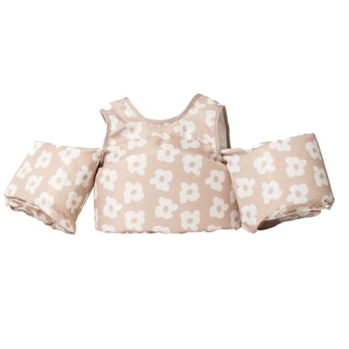 Drip Floats Toddler Swim Vest for Kids 25-50 lbs – Puddle Jumper Style Floaties with Wings & Shoulder Straps, Safety Buckle, Learn to Swim Jacket for Boys & Girls 2-7 Years (Flower Power Neutral) | Amazon (US)