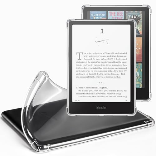 CoBak Clear Case for All-New Kindle Paperwhite 12th Gen 2024 (7") & Kindle Colorsoft Signature Edition (7") - Lightweight, Scratch-Proof Silicone Back Cover, Clear | Amazon (US)