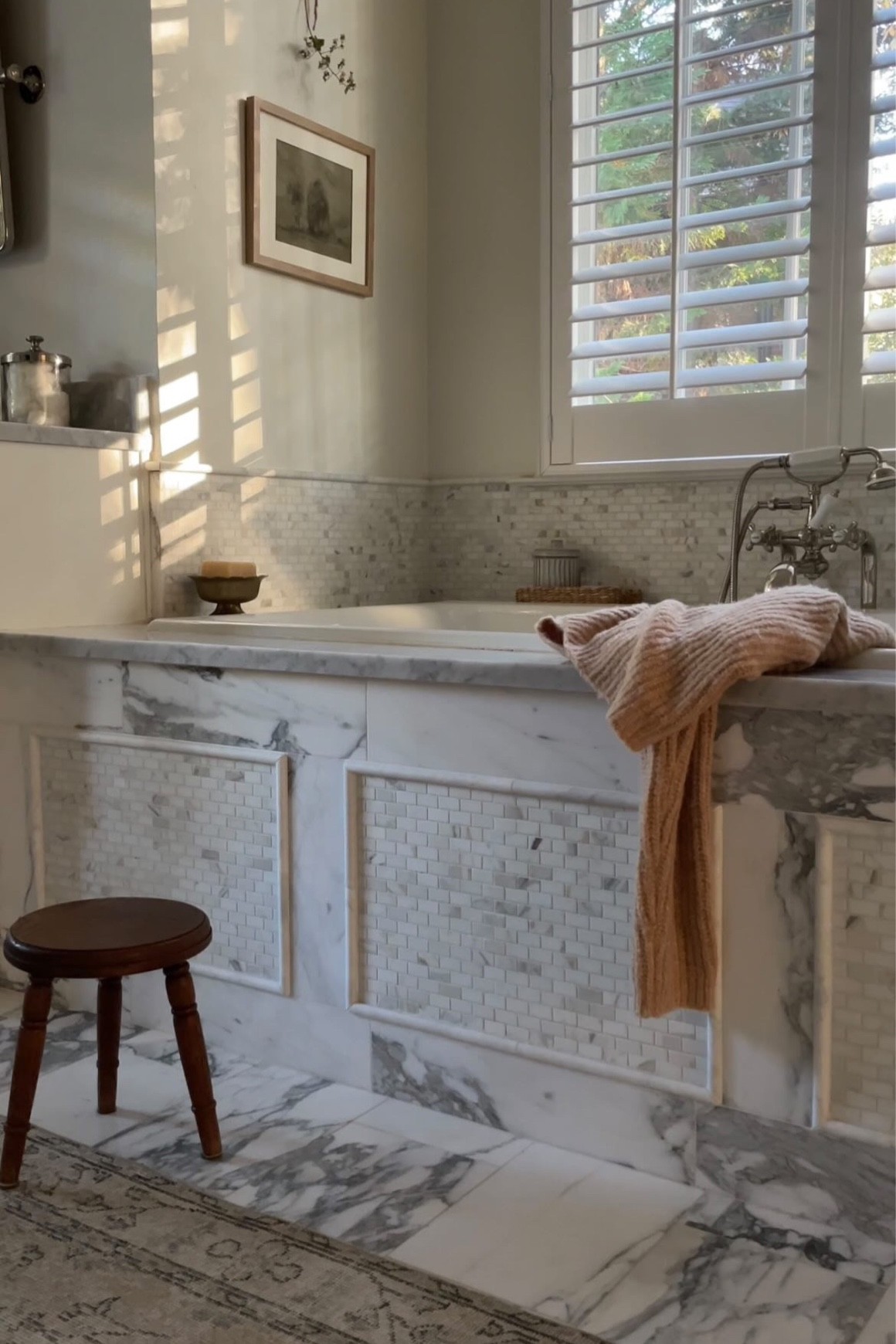 Primary bathroom, bathroom inspo, marble tile,  bathroom 

#LTKunder50 #LTKunder100 #LTKhome