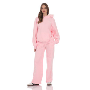 Fleece Straight Sweatpants in Pink | Lucy in the Sky