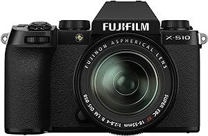 Fujifilm X-S10 Mirrorless Digital Camera XF18-55mm Lens Kit - Black | Amazon (US)