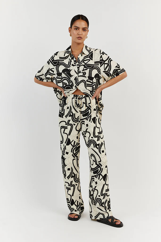 LAYTON CREAM VISCOSE PANT | DISSH