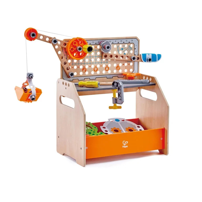 Hape Junior Inventor Discovery Scientific Workbench Building Set, 58 Piece | Walmart (US)