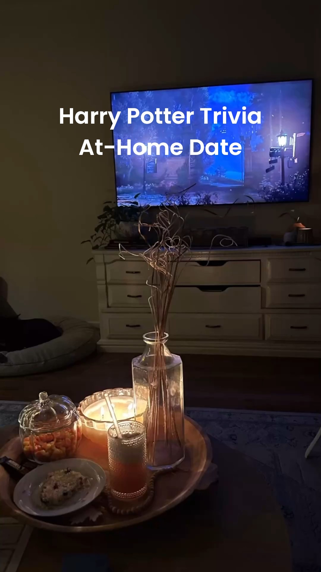 9/7/25 Saturday at home date night
Super cozy, Harry Potter Trivia with butter beer 

#LTKFamily #LTKHome