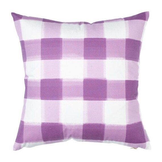 Caitlin Wilson Pillow, Buffalo Check Pillow, Lilac Burnside, Throw Pillows, High End Geometric Pi... | Etsy (US)