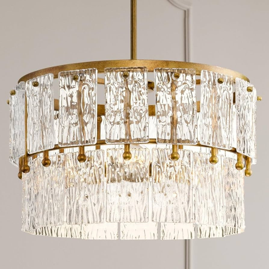 Urban Ambiance Luxury Glam Pendant, Large Size: 15.125''H x 17''W, with French Country Style Elem... | Amazon (US)