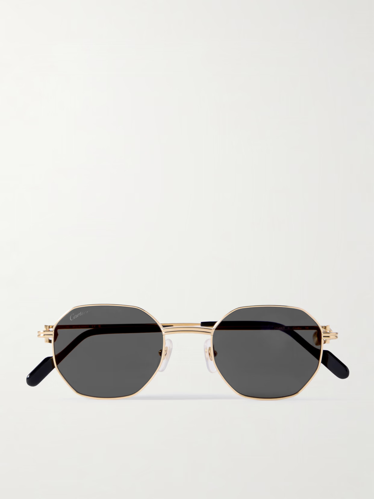 Cartier Eyewear - Hexagon-frame Gold-tone Sunglasses - One size | NET-A-PORTER (US)