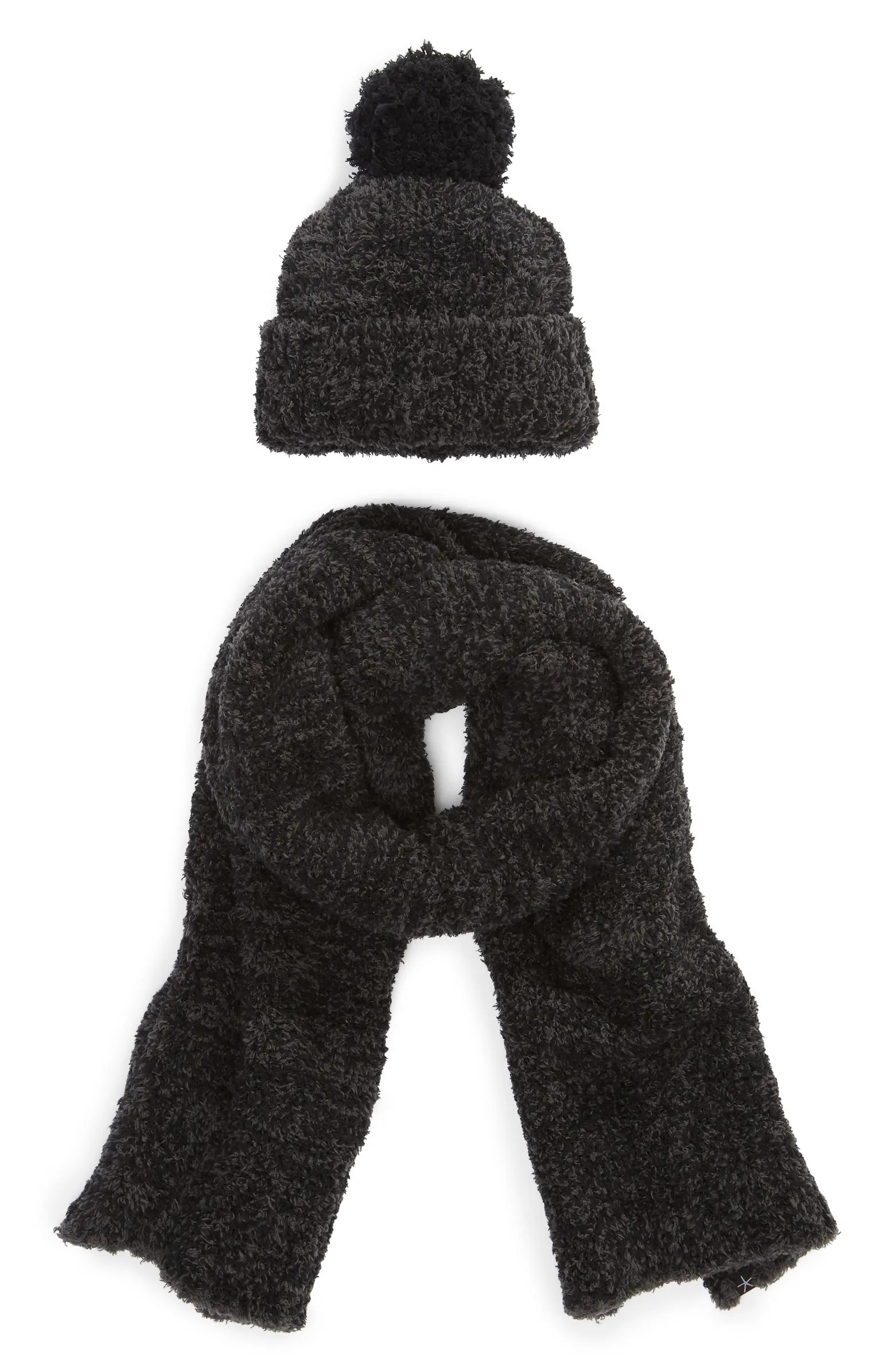 Barefoot Dreams® Barefoot Dreams Pompom Beanie & Scarf Set | Nordstrom | Nordstrom