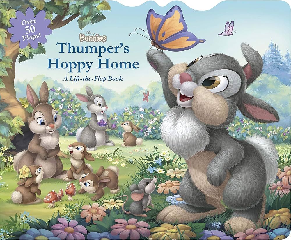 Disney Bunnies Thumper's Hoppy Home: A Lift-the-Flap Board Book | Amazon (CA)