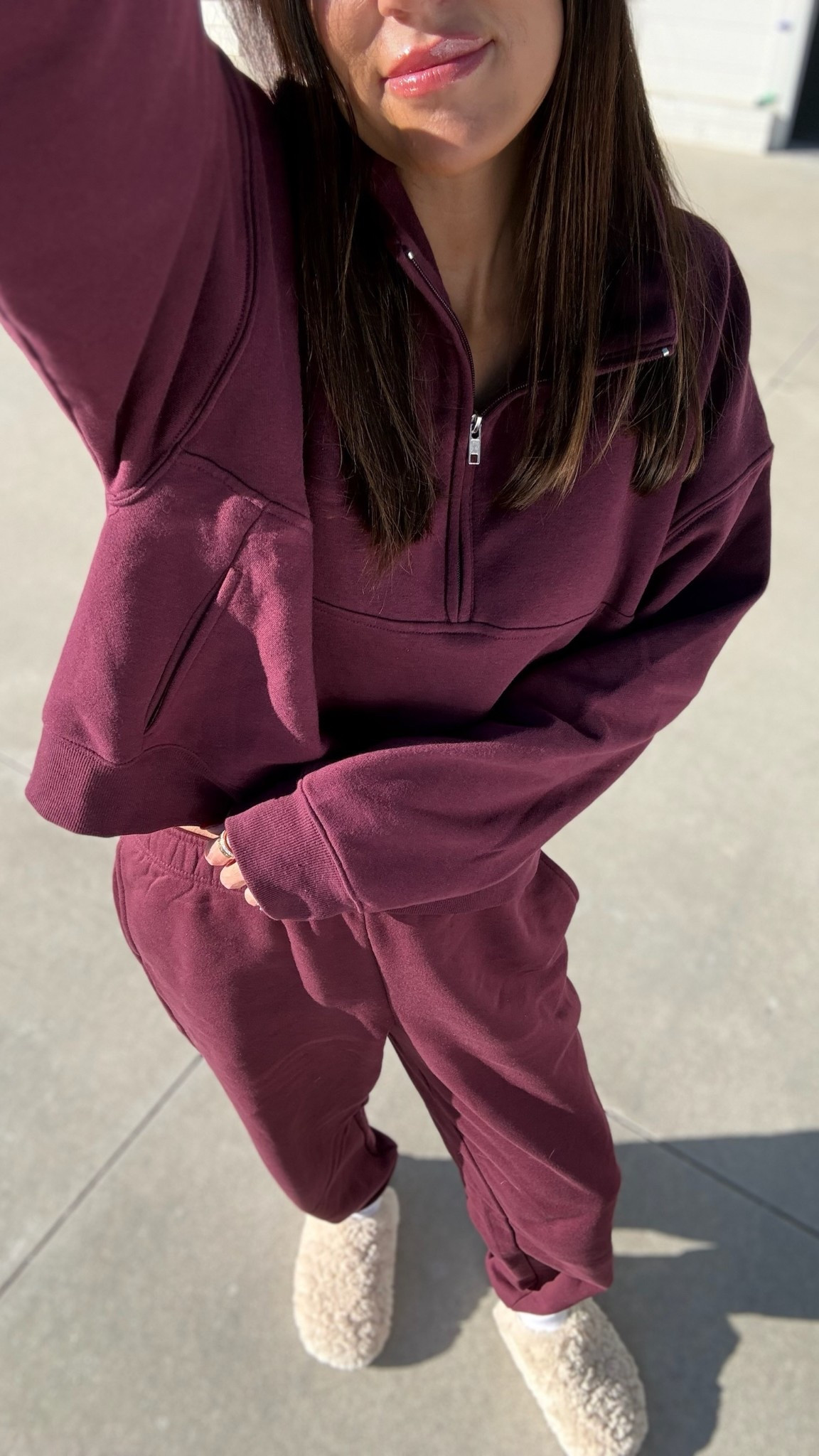 Comfy lounge set from @walmartfashion perfect for the holidays ✨ size up one side 

Lounge set, casual outfit, holiday outfit, matching set 

#LTKootd #LTKHoliday #LTKFindsUnder50