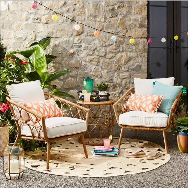 Britanna Patio Accent Table Natural - Opalhouse™ | Target