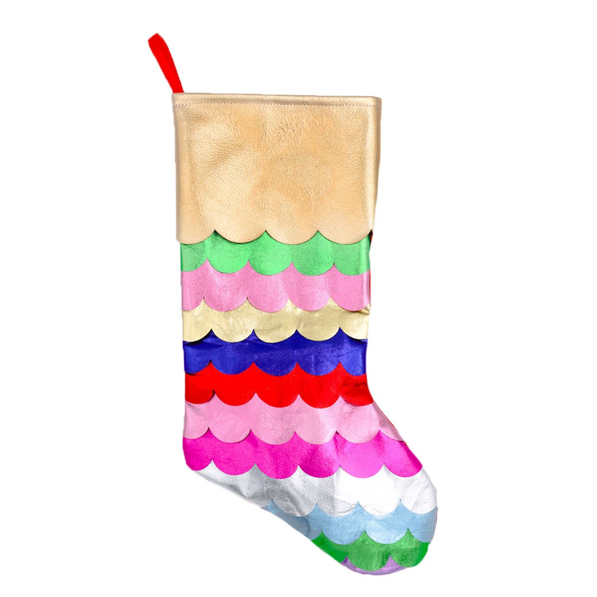 Packed Party Shiny Christmas Stocking, Multicolor - Walmart.com | Walmart (US)