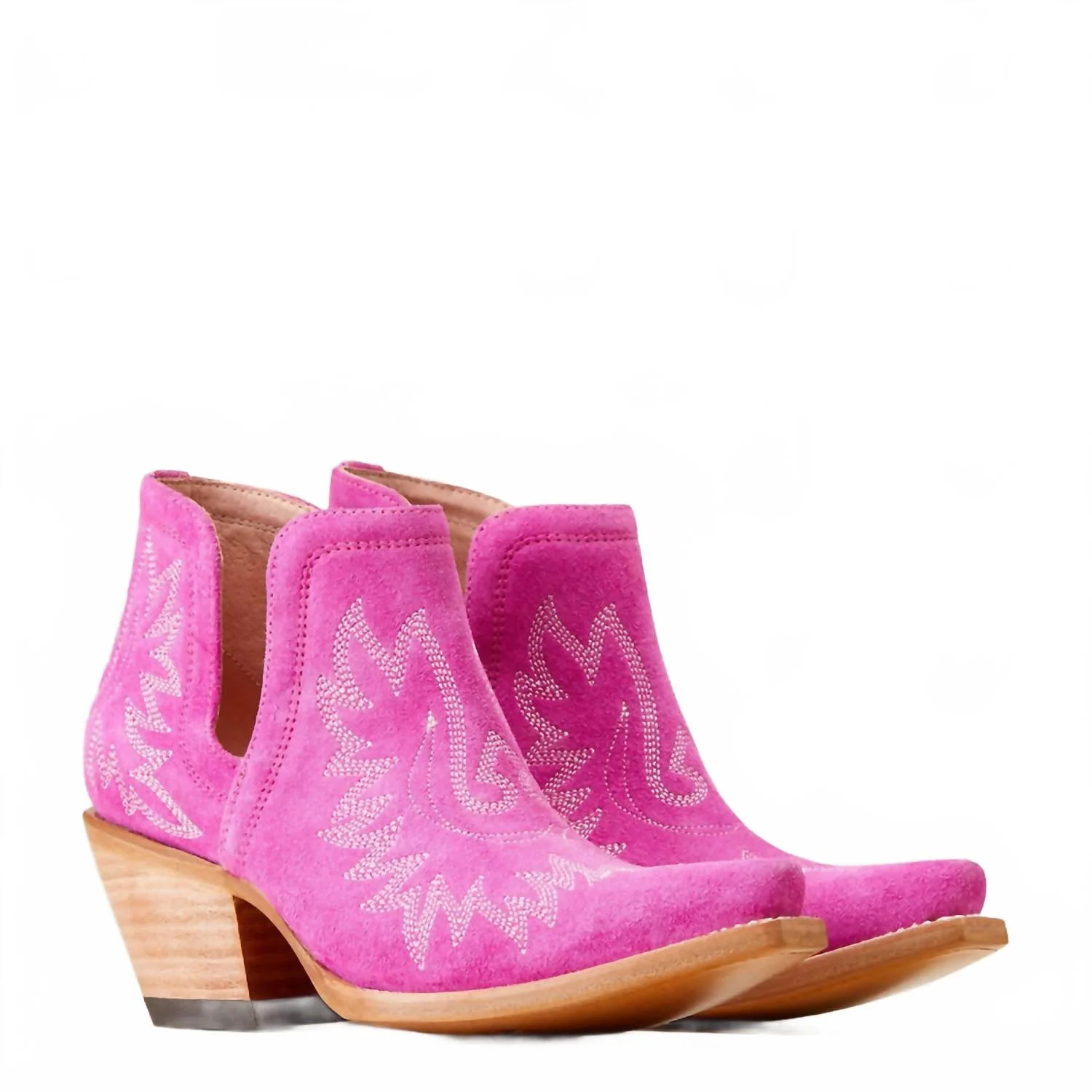 Women's Western Dixon Boot In Haute Pink Suede | Shop Simon