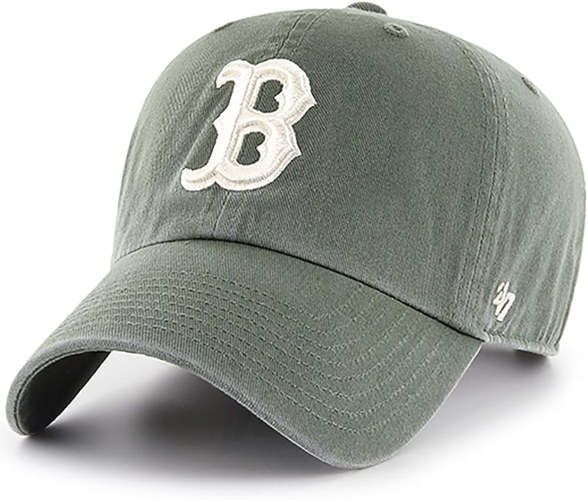 47 Brand MLB Moss Green Primary Logo Clean Up Adjustable Strap Baseball Cap Hat, Adult One Size F... | Amazon (US)
