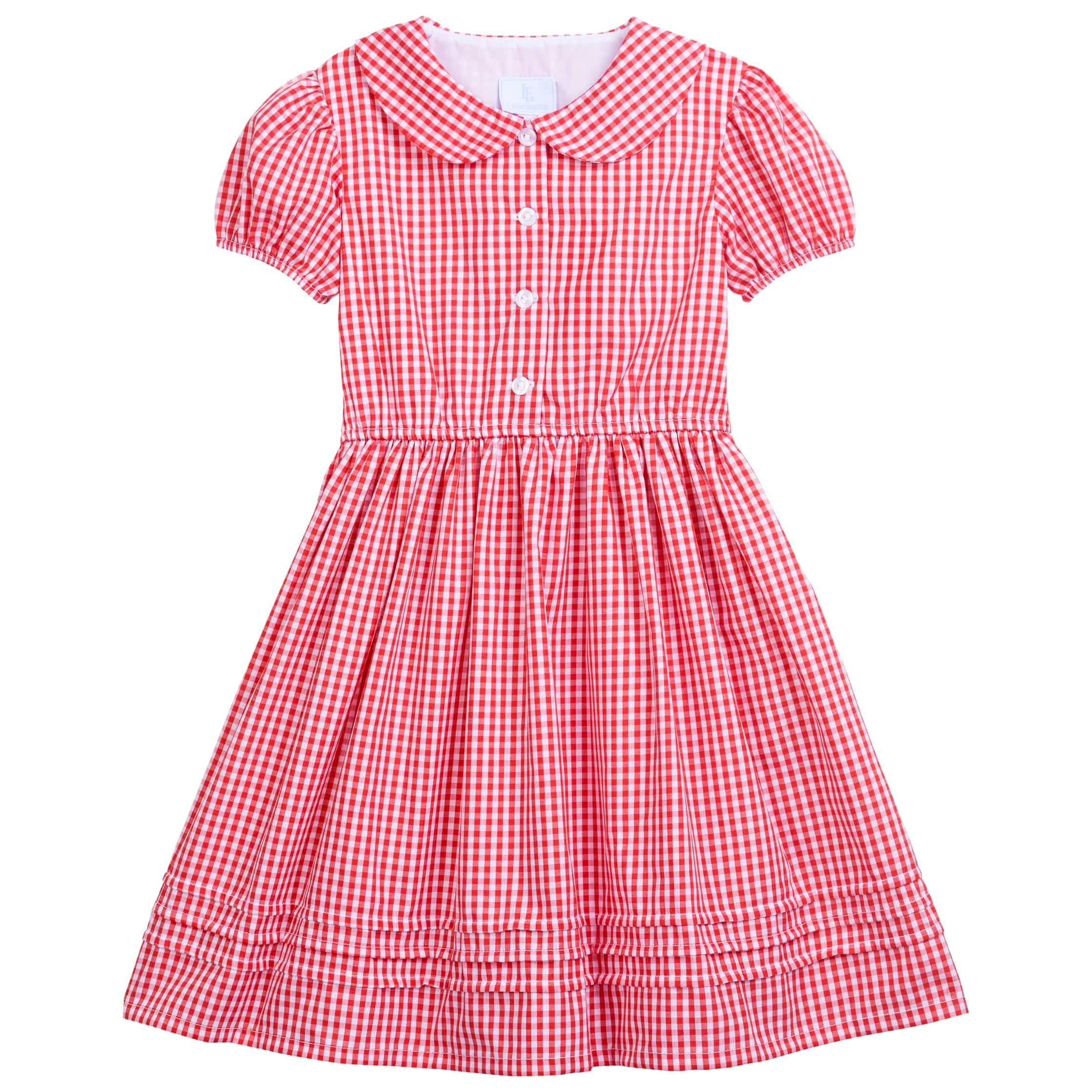 Della Dress - Red Gingham | Little English
