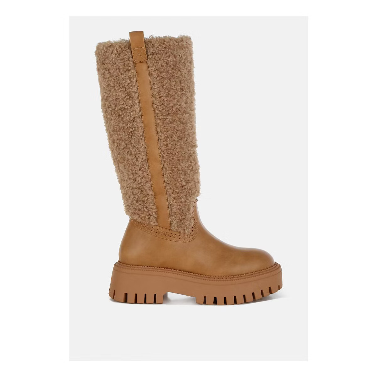 London Rag Womens Lapland Fur Detail Calf Length Boots 7.5 | Target