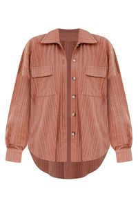 Take What You Get Brown Textured Knit Shacket | Pink Lily